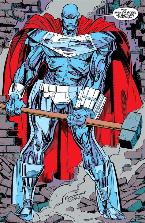 Steel By Jon Bogdanove In 2020 Steel Dc Comics Superman Art Superhero