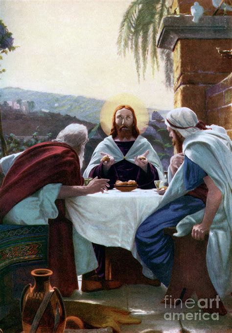 Breaking Of Bread At Emmaus 1926 By Print Collector