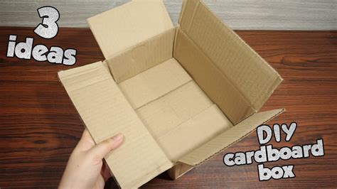 3 Cardboard Box Ideas Diy Recycle Cardboards Youtube