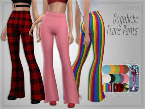 The Sims Resource Gogobebe Flare Pants By Trillyke • Sims 4 Downloads