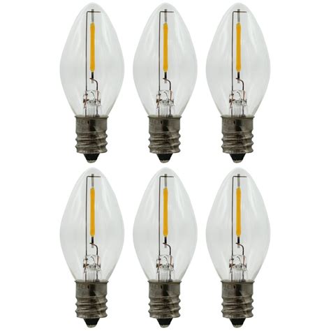 Led Night Light Bulbs 6 Pack C7 Replacement Light Bulbs 7w