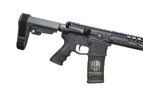 Ar15 105 458 Socom Billet Pistol W Sba 3 Brace Black