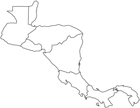 Blank Map Of Central America Free Printable Maps