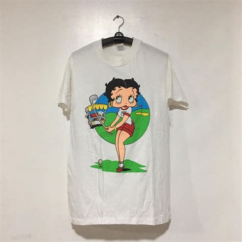 Vintage 1993 Betty Boop Single Stitch Shirt Mens Fashion Tops And Sets