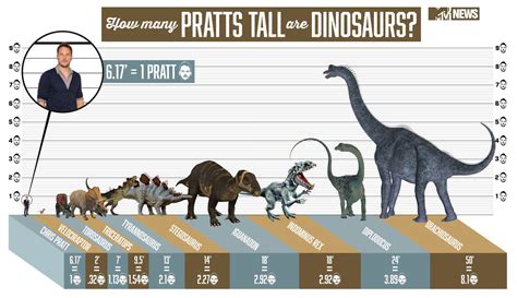 How Many Chris Pratts Tall Are The Dinosaurs In Jurassic World In