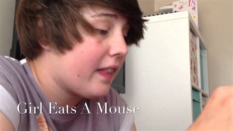 Girl Eat Live Mouse