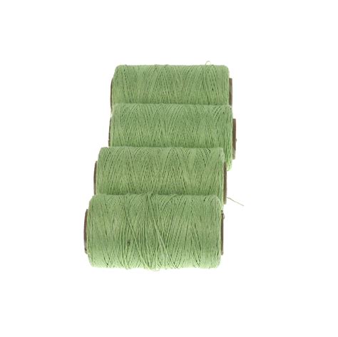 Light Green Linen Thread Unwaxed Linen String Natural Warp Thread