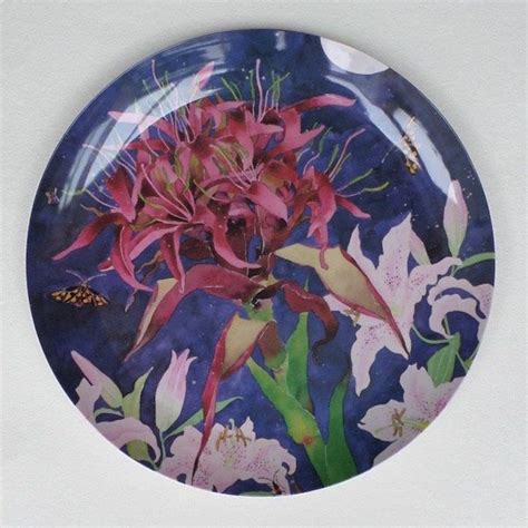 Melamine Platter With Gymea Lily Gabby Malpas Floral Drawing Floral