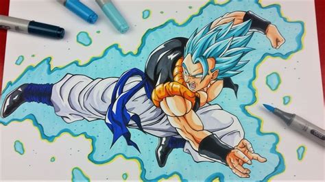 Drawing Gogeta Super Saiyan Blue Dragonball Super Tolgart