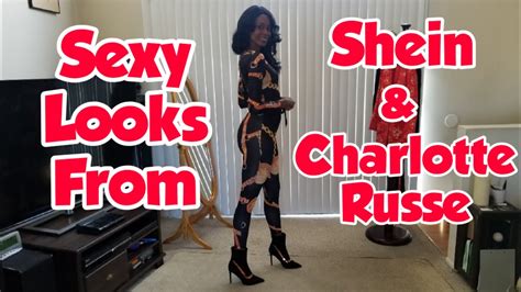 shein and charlotte russe sexy looks mini try on haul youtube