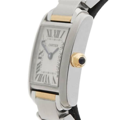 Cartier Tank Francaise Stainless Steel And 18 Karat Gold