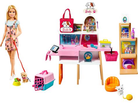 Acheter Barbie Mobilier Coffret Poupée Et Son Animalerie Mattel Grg90