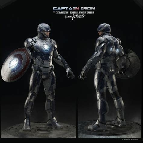 Check Out A Fan Made Iron Man Armor For Captain America Iron Man