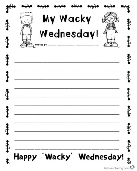 The silly things we do don't take away from our. Dr Seuss Wacky Wednesday Coloring Pages Happy Wacky ...