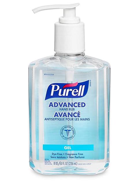 Purell Hand Sanitizer 236 Ml Original S 13809orig Uline