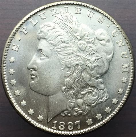 Untied States Of America 1897 Morgan One 1 Dollar Cupronickel Silver