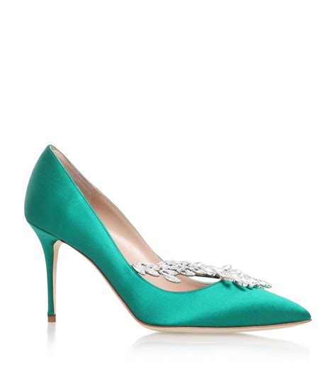 Manolo Blahnik Satin Nadira Pumps 100 Harrods Us