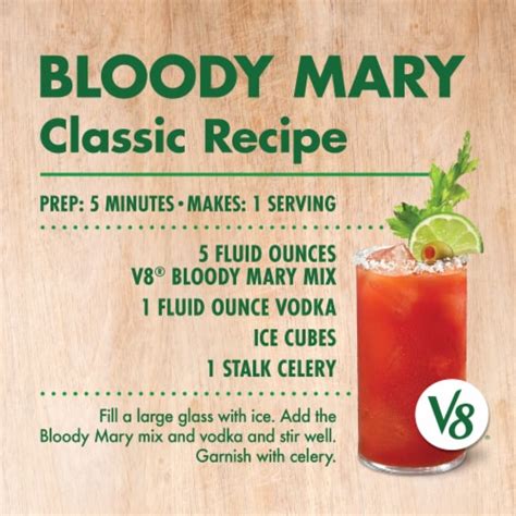 V8 Original Bloody Mary Non Alcoholic Drink Mix 46 Fl Oz Smiths