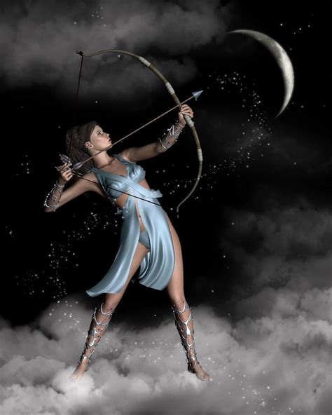 Artemis Diana She Was The Hellenic Goddess Of The Hunt Wild Animals