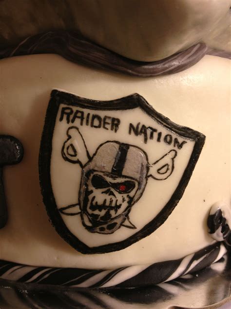 Raiders Cake Completed Here Are Some Close Ups Of The Sides Raiders