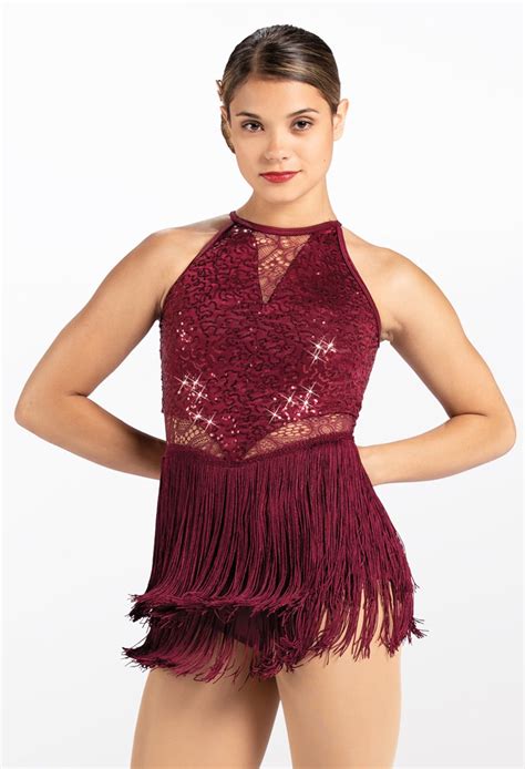 Sequin Lace And Fringe Dress Weissman®