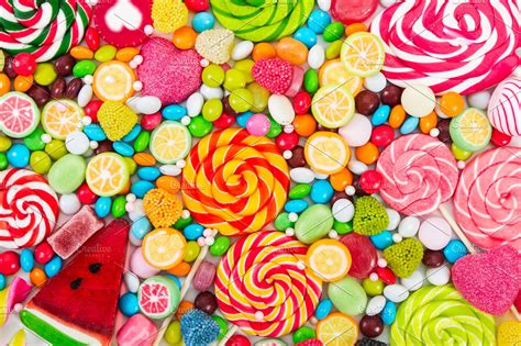 Colorful Candies And Lollipops High Quality Food Images ~ Creative Market