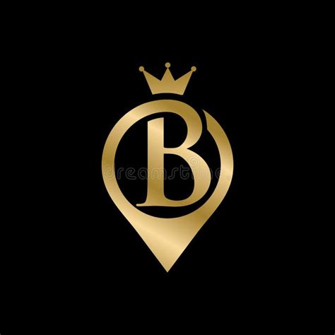 B Point Luxury Logo Design Icon Symbol Stock Illustration