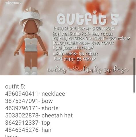 Cute Aesthetic Outfit In 2021 Coding Roblox Codes Roblox