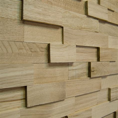 Oak Wide Sleek Natural Wooden Wall Panel Wooden Wall Panels