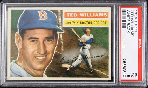Lot Detail 1956 Ted Williams Boston Red Sox Topps Trading Card Psa