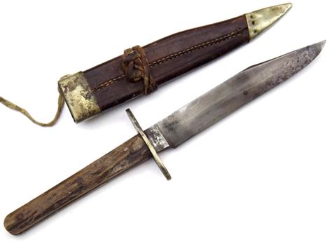 Sold Price Circa 1870s 1890s English Sheffield Bowie Knife By