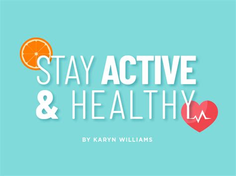 Stay Active And Healthy Townandstyle