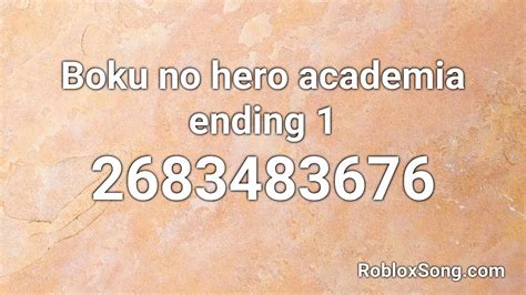 My Hero Academia Roblox Id My Anime List