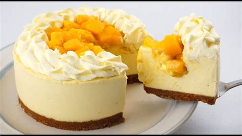 No Bake Mango Cheesecake Youtube
