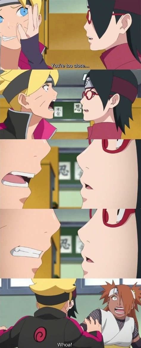 Boruto And Saradas First Kiss Episode 38 ️ Omg ️ ️ ️ Naruto Boruto