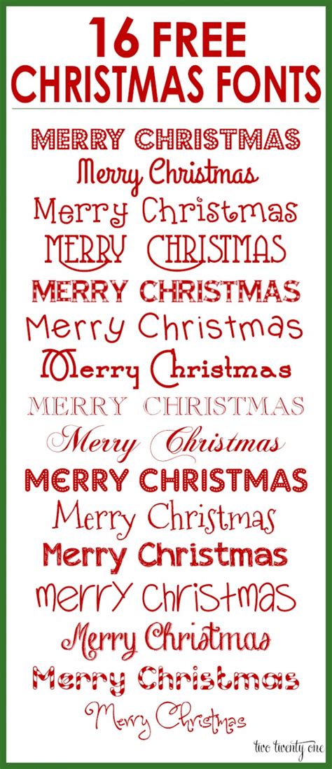 25 Free Christmas Fonts Otf Ttf Download