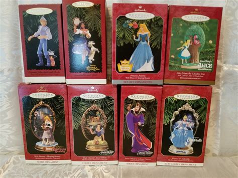 Lot Of 8~ Hallmark Ornament Disney 97 00 Keepsake Enchanted Memories