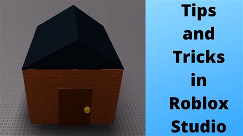 Tips And Tricks In Roblox Studio Youtube