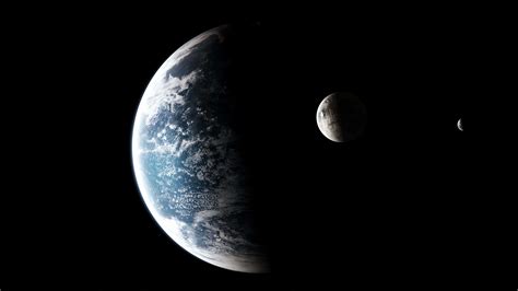 Earth And Moon Uhd 8k Wallpaper Pixelz