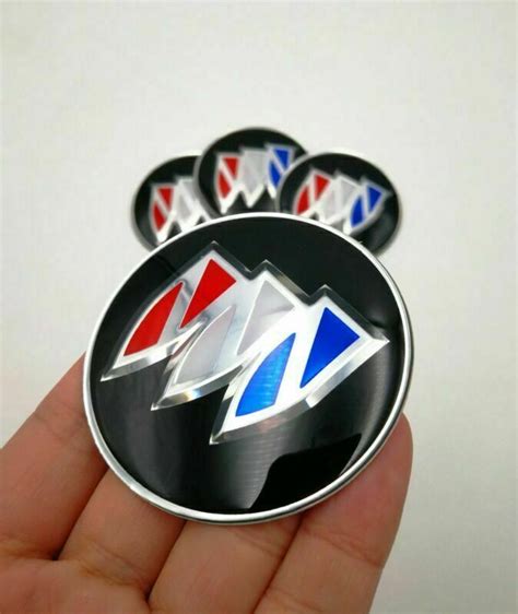 4x 65mm 256 Auto Car Wheel Center Cap Emblem Decal Sticker For Buick