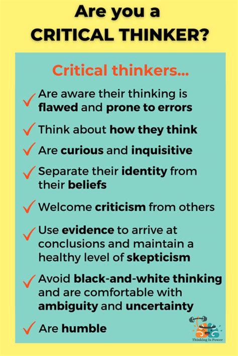 Thinking Is Power Are You A Critical Thinker Climate Change