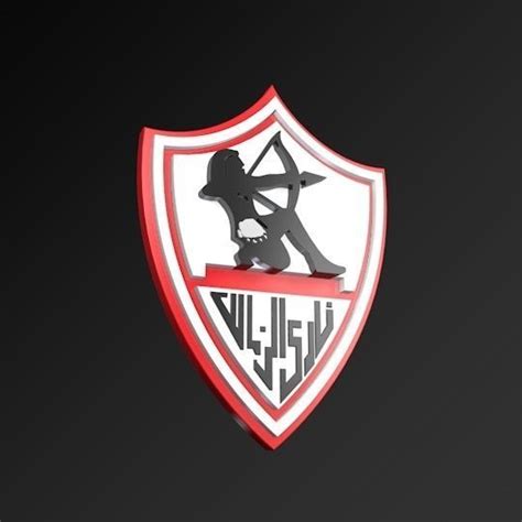 Zamalek sc results and fixtures. realtime Zamalek SC Egyption Football Club FC 3D LOGO