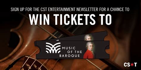 cst music of the baroque sweepstakes — chicago sun times marketing
