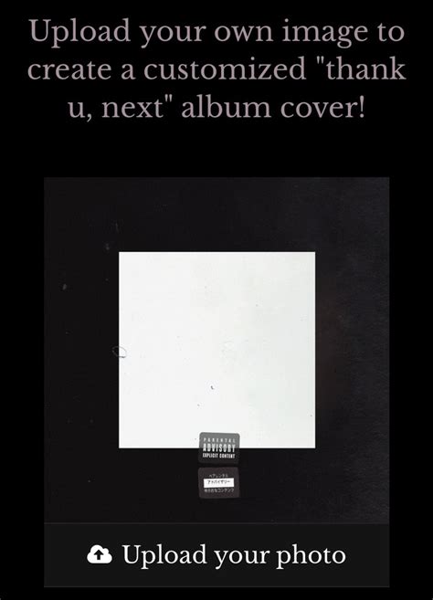 Following the release of her previous studio album sweetener (2018), grande began working on a new album in october of the same year, enlisting. Ariana Grande Thank U Next Album Cover Generator - Ariana ...