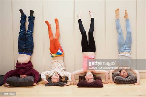 Girl Headstand Photos And Premium High Res Pictures Getty Images