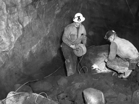 Drilling A Sub Level Round In Republic Steel Mine In Mineville