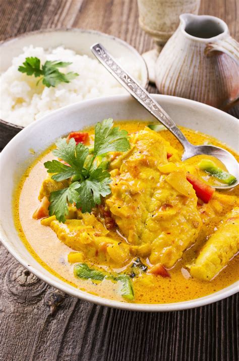 Curry de cabillaud au lait de coco une délice exotique bien parfumé Les