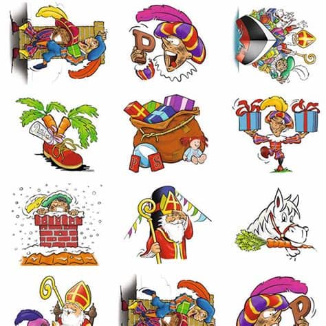 Sinterklaas, sinterklaas en natuurlijk zwarte piet. Sinterklaas en de roetpietjes