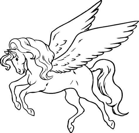 Pegasus Horse Coloring Pages Coloring Pages