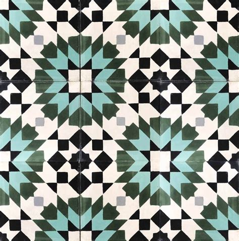 Geometric Wonder Moroccan Encaustic Tile Encaustic Tile Morrocan
